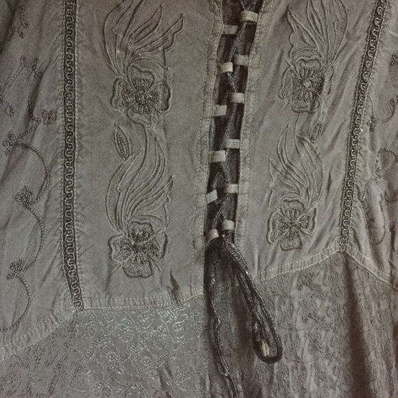 Dark Gray Boho Dress - Picture 2 of 10